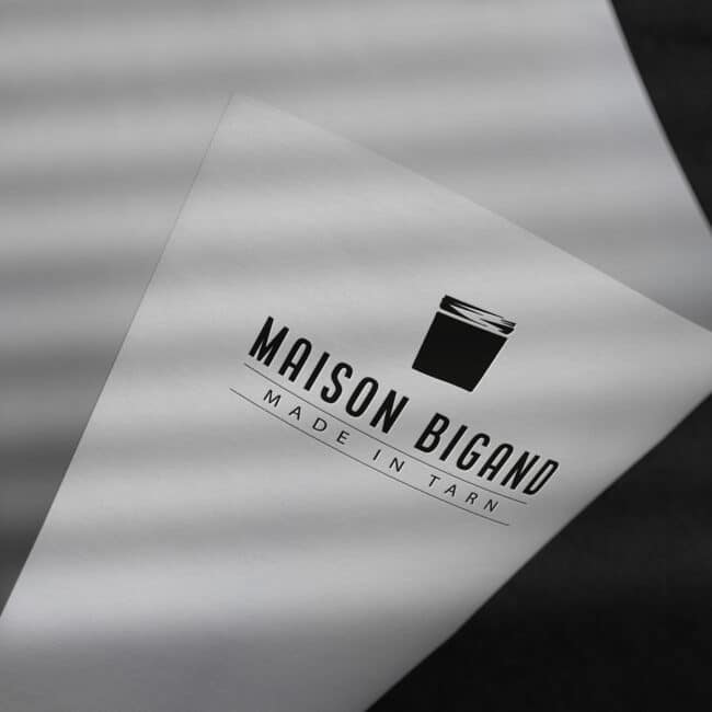 création logo identité visuelle carte de visite Maison bigand sauces conserverie albi Tarn Toulouse