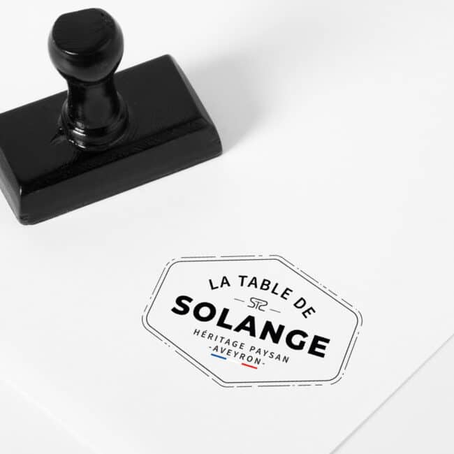 Création logo la Table de Solange Viande boucherie Aveyron